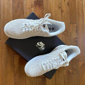 NWT Women's Nike Air Force 1 '07 SE, Sandrift-Black-White, Sz 10.5